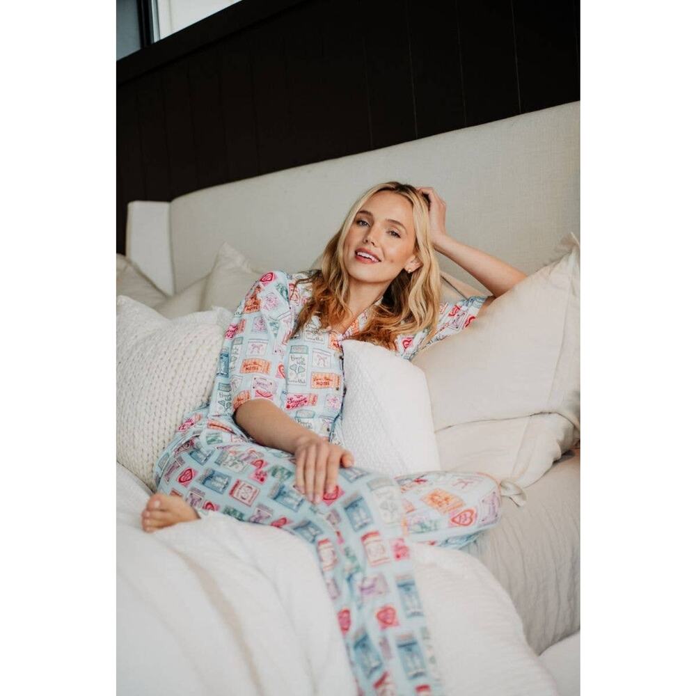 Katydid Traveling Matchbook Pajama Pants Set - Picture 3 of 7